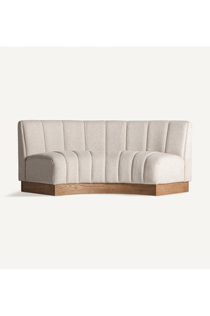 Beige Channeled Central Sofa | Vical Home Lurcy | Oroa.com