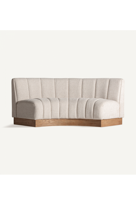 Beige Channeled Central Sofa | Vical Home Lurcy | Oroa.com