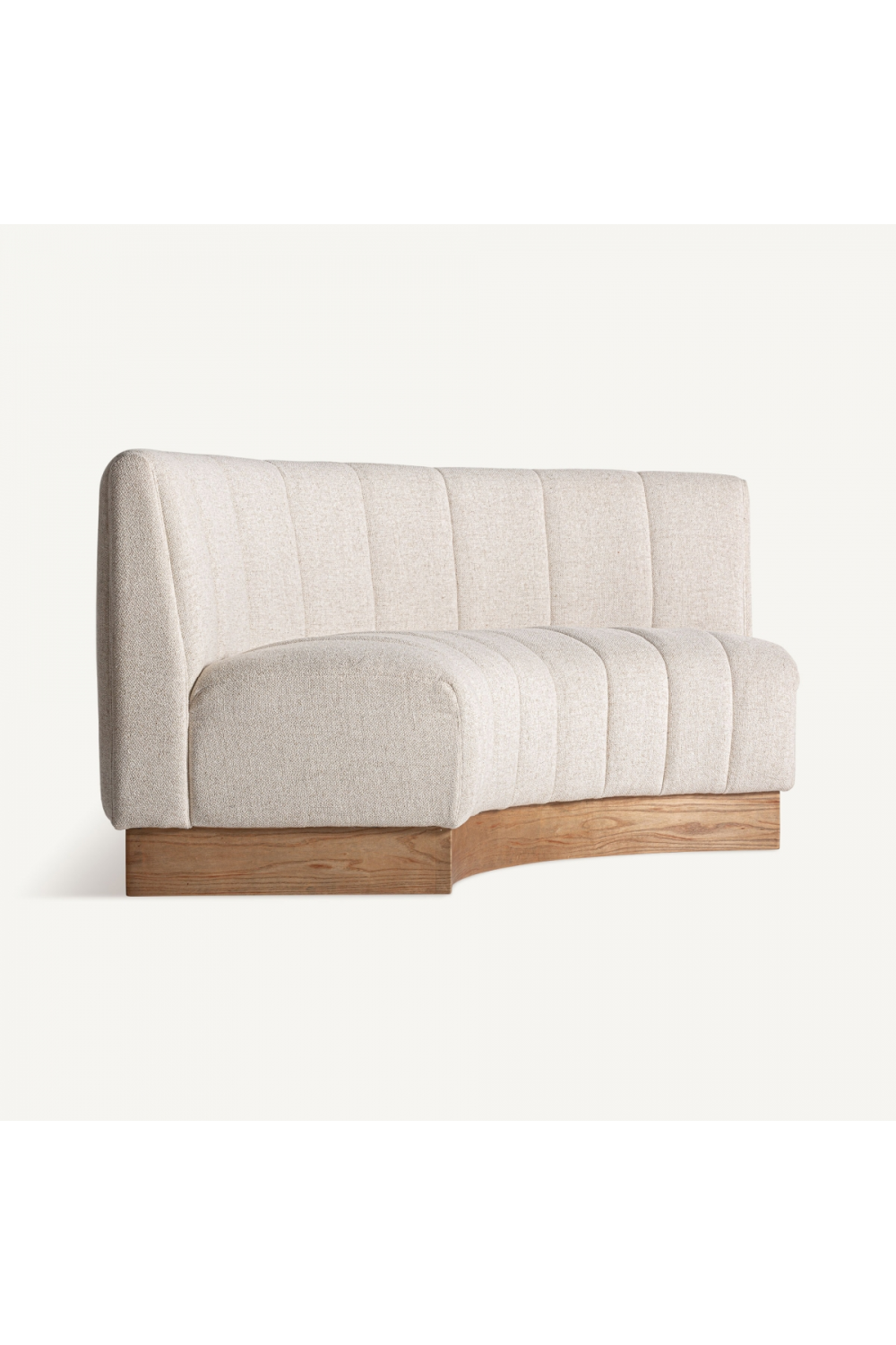 Beige Channeled Central Sofa | Vical Home Lurcy | Oroa.com
