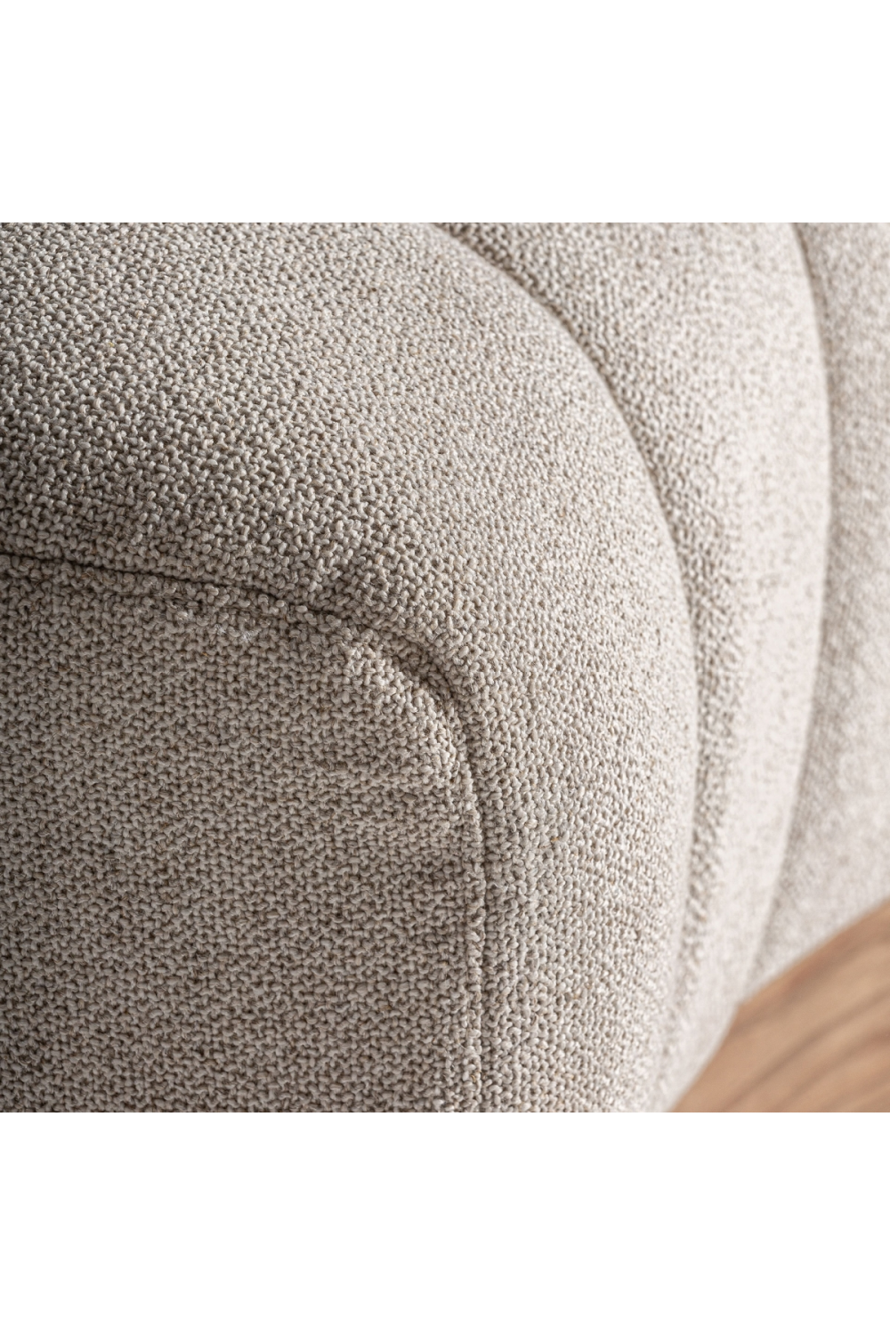 Beige Channeled Central Sofa | Vical Home Lurcy | Oroa.com