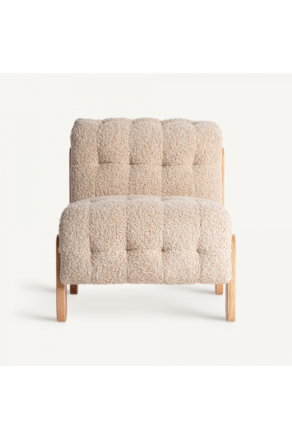 Beige Tufted Lounge Chair | Vical Home Neyprat | Oroatrade.com