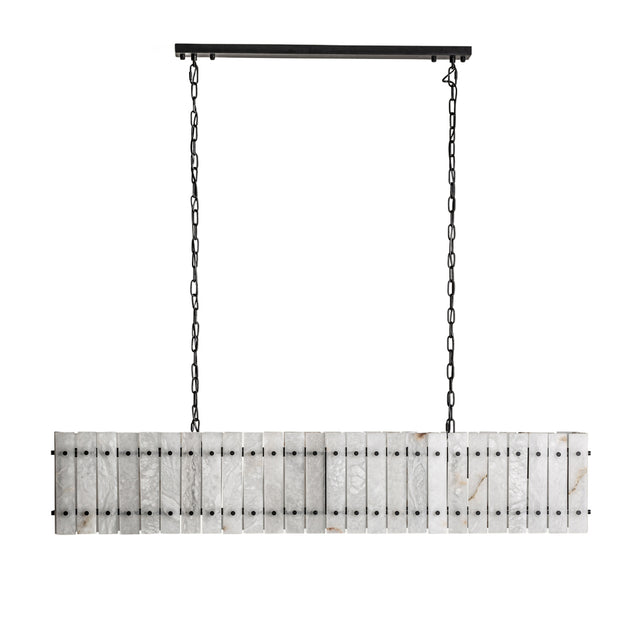 Modern European furniture - Gray Marble Linear Pendant Light - www.oroa.com