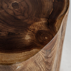   Natural Suar Wood Side Table | Oroa.com