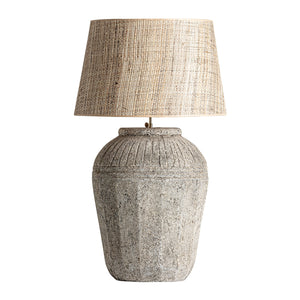   Aged Gray Ceramic Table Lamp | Oroa.com