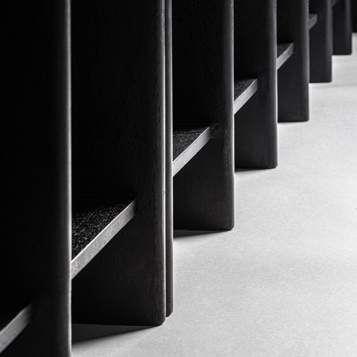   Modern furniture - Black Mango Wood Shelf S - www.oroa.com | Oroa.com