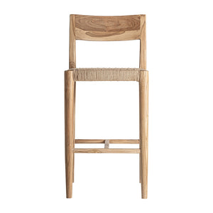   Modern European furniture - Brown Teak Counter Stool - www.oroa.com | Oroa.com