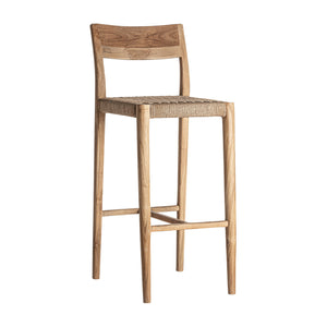   Modern European furniture - Brown Teak Bar Stool - www.oroa.com | Oroa.com