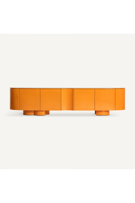Orange 4-Door Media Unit | Vical Home Mirkov | Oroa.com