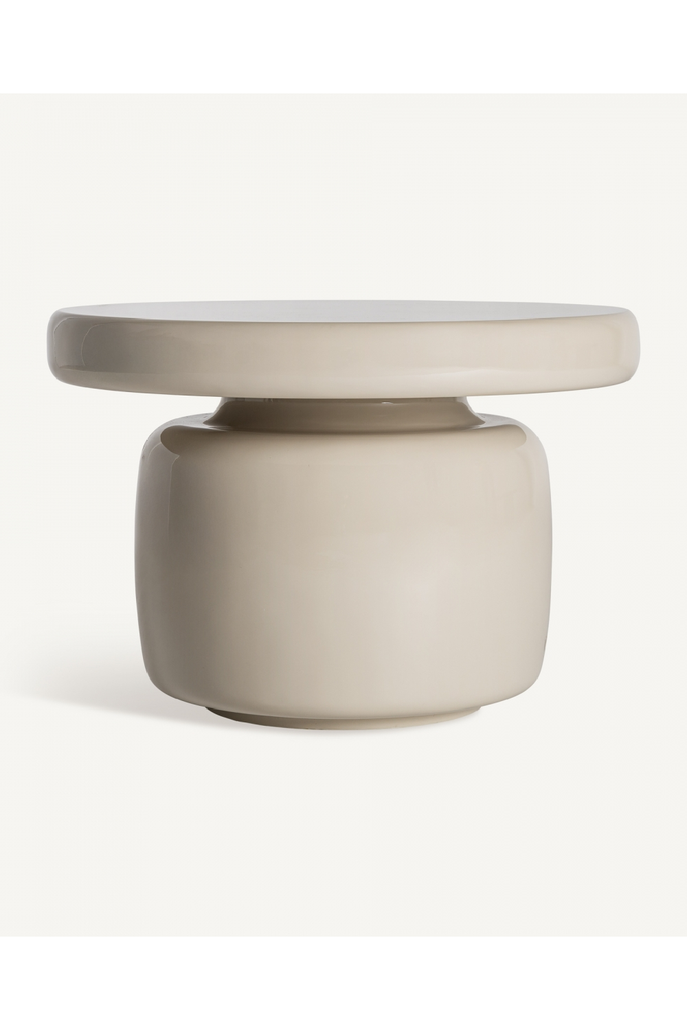 White Fiber Glass Side Table | Vical Home Zorbig | Oroa.com