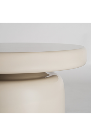 White Fiber Glass Side Table | Vical Home Zorbig | Oroa.com