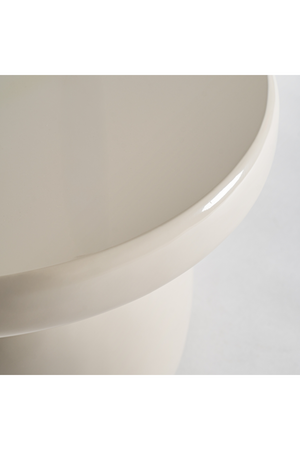 White Fiber Glass Side Table | Vical Home Zorbig | Oroa.com