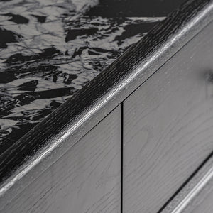   Black 6-Drawer Chest | Oroa.com