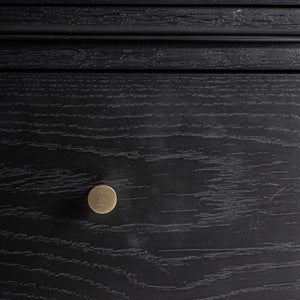   Black 6-Drawer Chest | Oroa.com