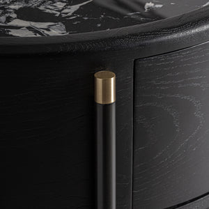   Black 6-Drawer Chest | Oroa.com
