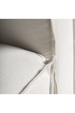 White Linen Right Corner Sofa | Vical Home Virolle | Oroa.com