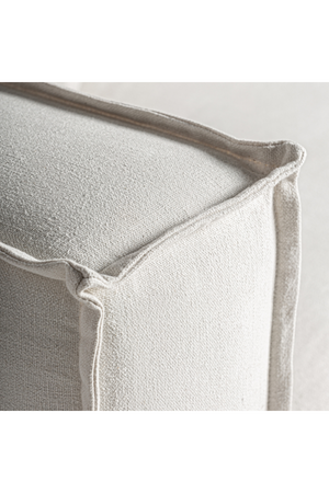 White Linen Left Corner Sofa | Vical Home Virolle | Oroa.com