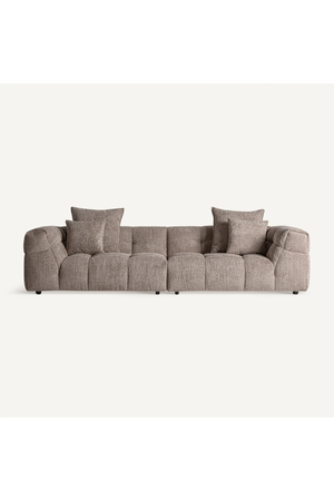 Brown Channeled Sofa | Vical Home Barlin | Oroa.com