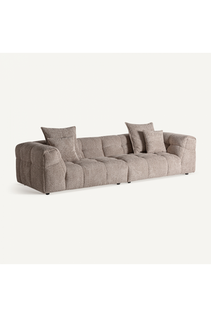 Brown Channeled Sofa | Vical Home Barlin | Oroa.com