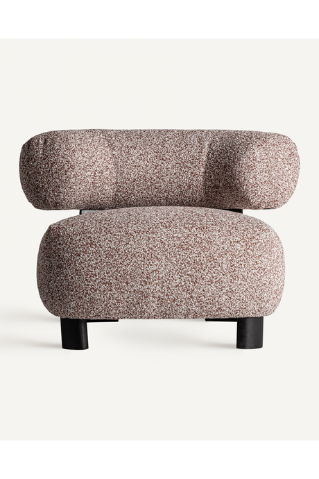 Red Marbled Low Lounge Chair | Vical Home | Oroa.com