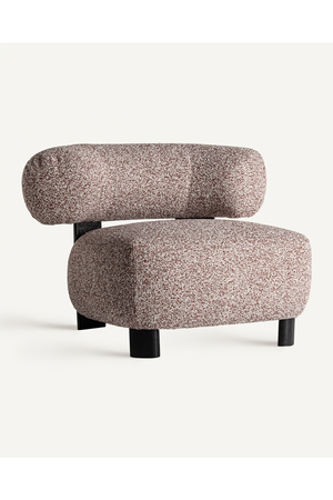 Red Marbled Low Lounge Chair | Vical Home | Oroa.com