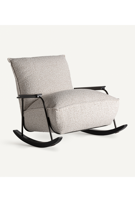 Beige Marbled Rocking Chair | Vical Home Zwalm | Oroa.com