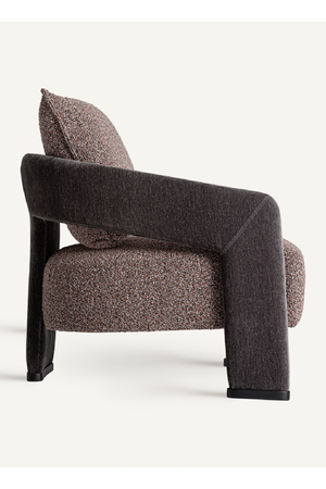 Brown Padded Lounge Armchair | Vical Home Brakel | Oroa.com
