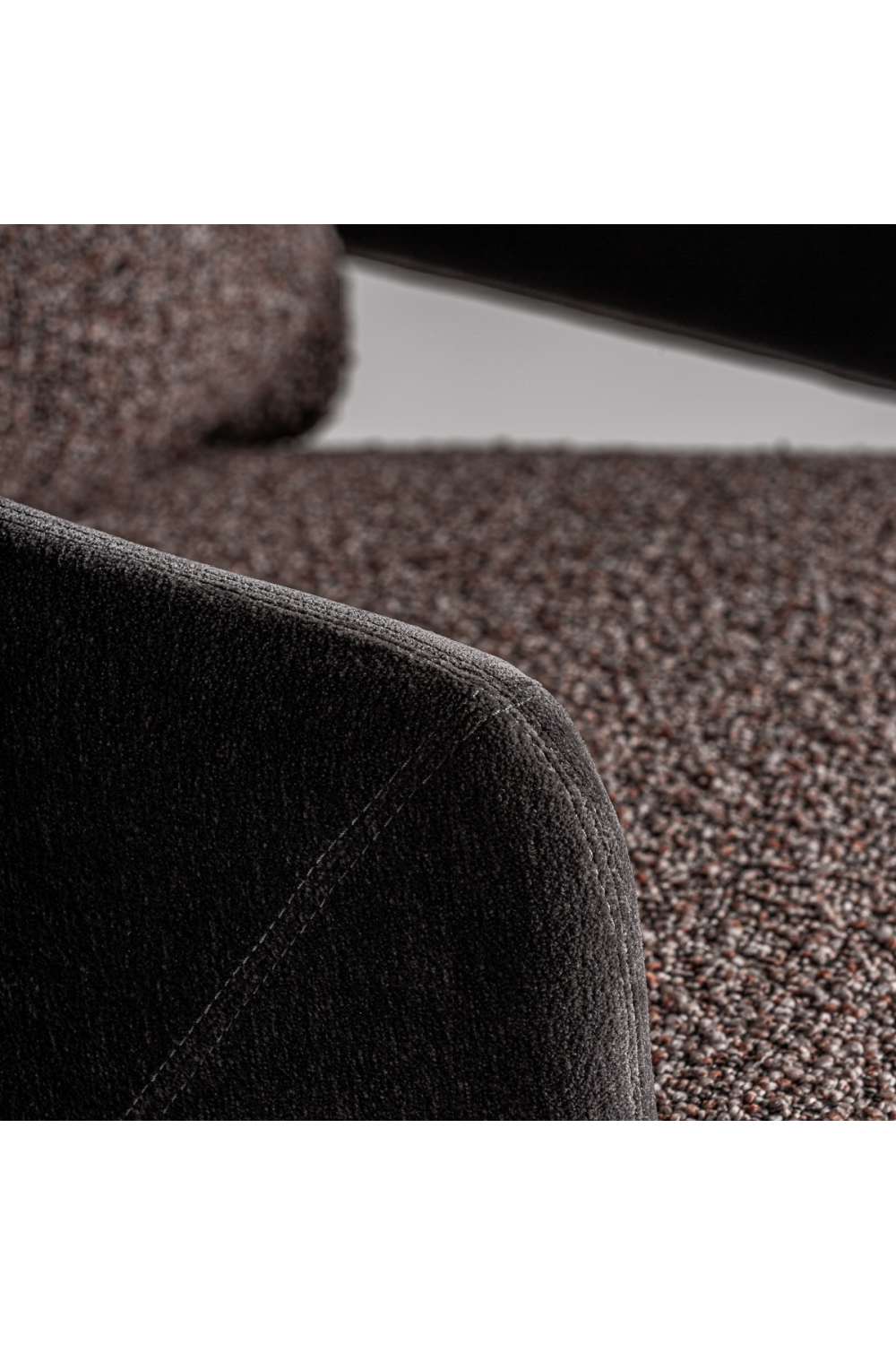 Brown Padded Lounge Armchair | Vical Home Brakel | Oroa.com