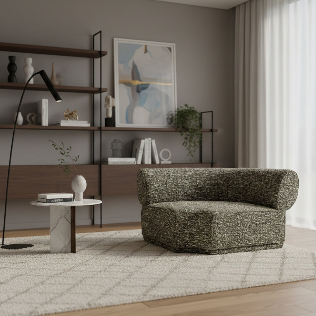   Green Marbled Modular Sofa | Oroa.com