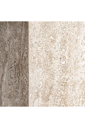   Triple Hexagon Travertine Side Table | Oroa.com