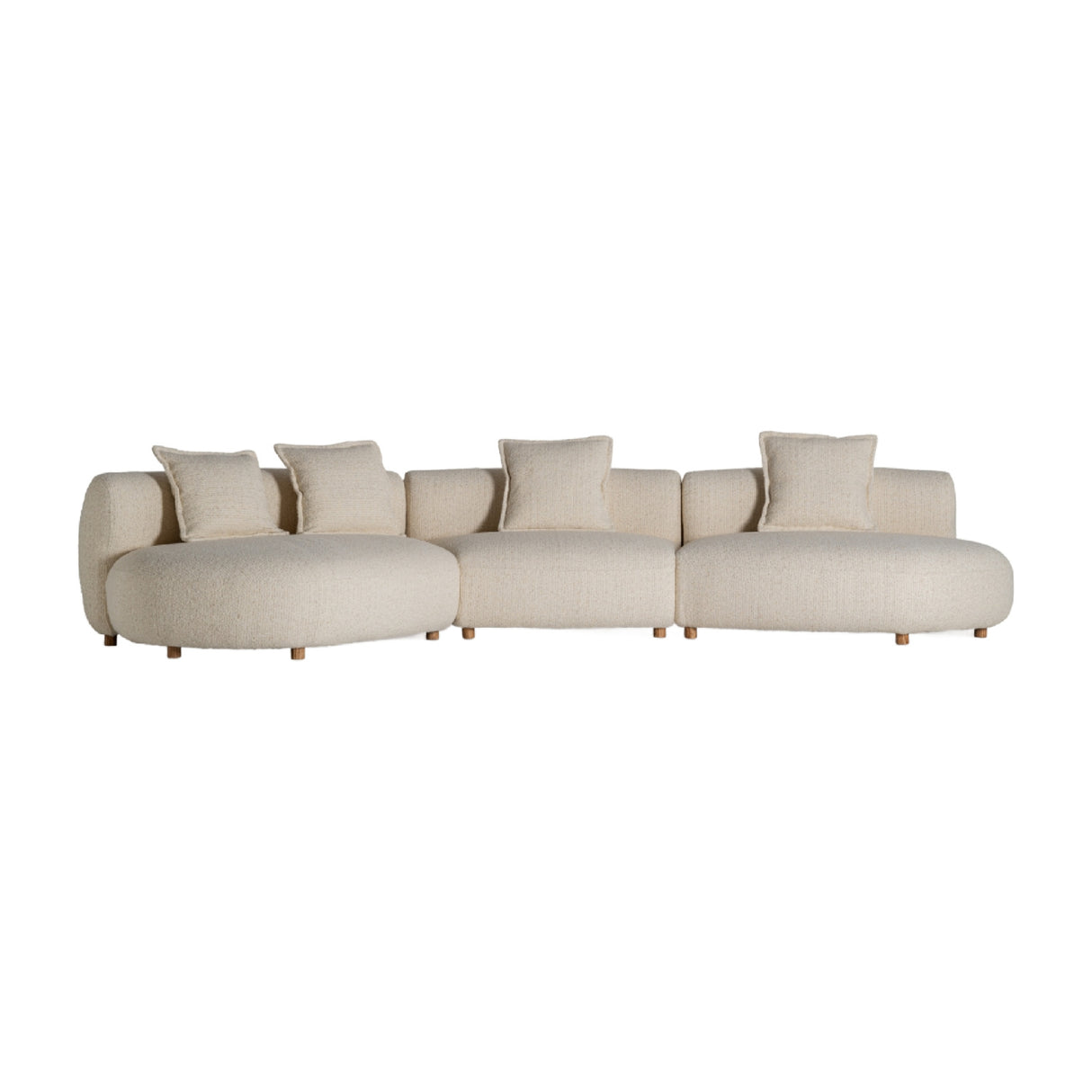   Beige Chunky Modular Sofa | Oroa.com