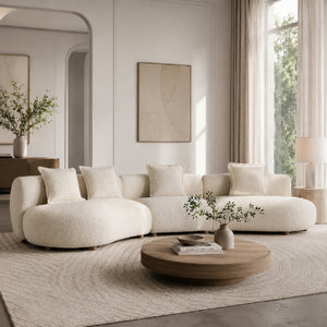   Beige Chunky Modular Sofa | Oroa.com