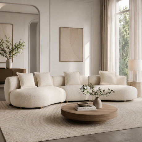   Modern European furniture - Beige Chunky Modular Sofa - www.oroa.com | Oroa.com