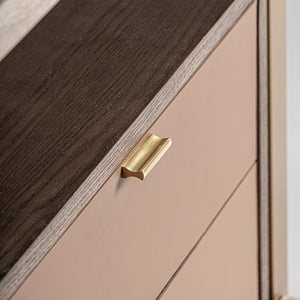   Gold 2-Drawer Bedside Table | Oroa.com