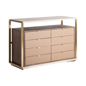   Gold 8-Drawer Chest | Oroa.com