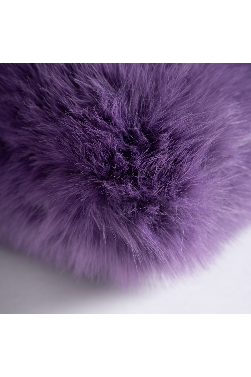   Purple Furry Cushion | Oroa.com