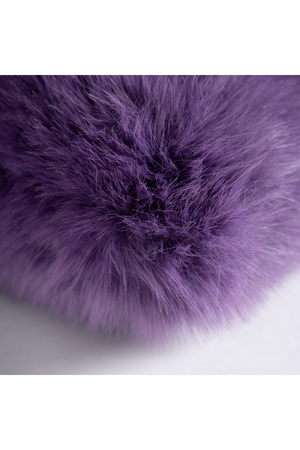   Purple Furry Cushion | Oroa.com