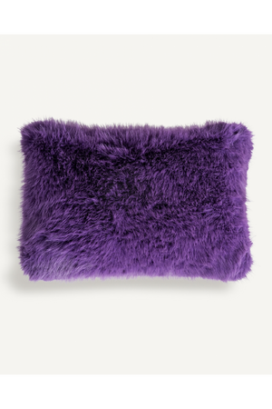   Purple Furry Cushion | Oroa.com