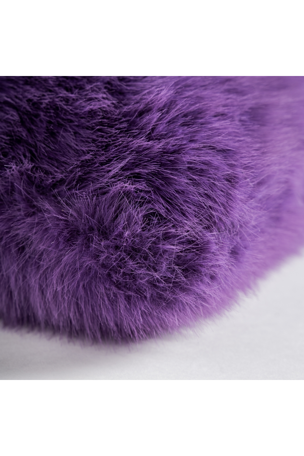   Purple Furry Cushion | Oroa.com