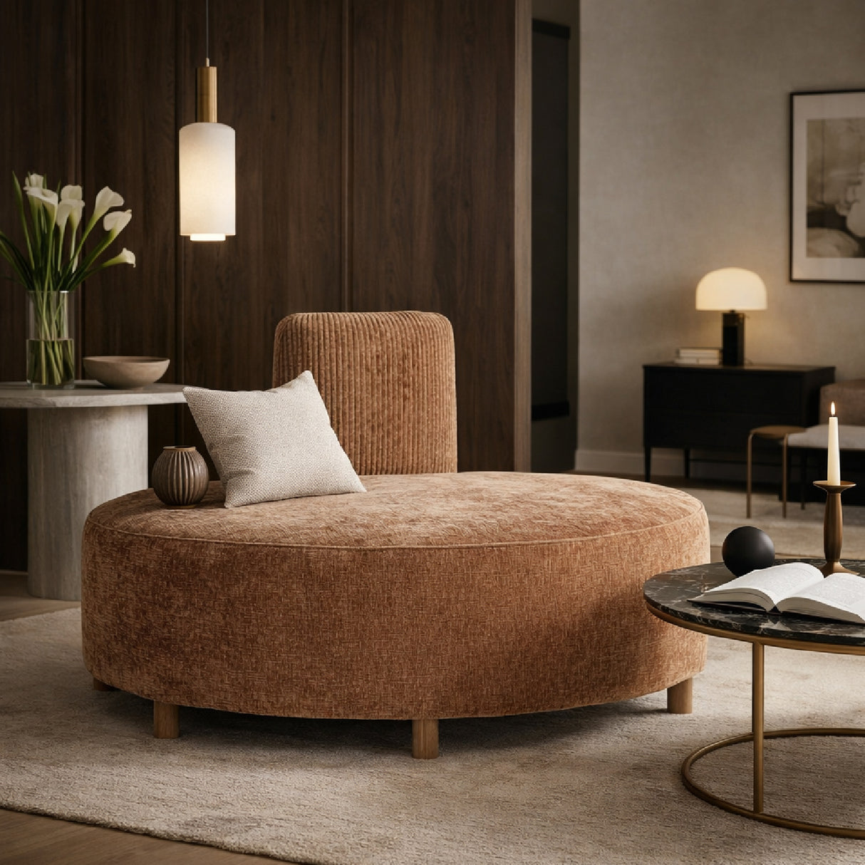   Brown Modular Sofa | Oroa.com