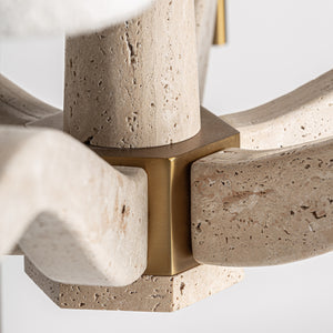   Modern European furniture - Beige Marble Chandelier - www.oroa.com | Oroa.com