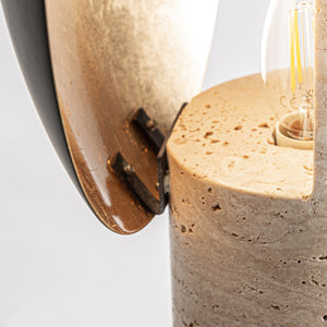   Beige Marble Table Lamp | Oroa.com