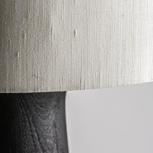   Modern European furniture - Black Mango Wood Table Lamp - www.oroa.com | Oroa.com