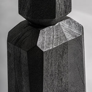   Modern European furniture - Black Mango Wood Table Lamp - www.oroa.com | Oroa.com