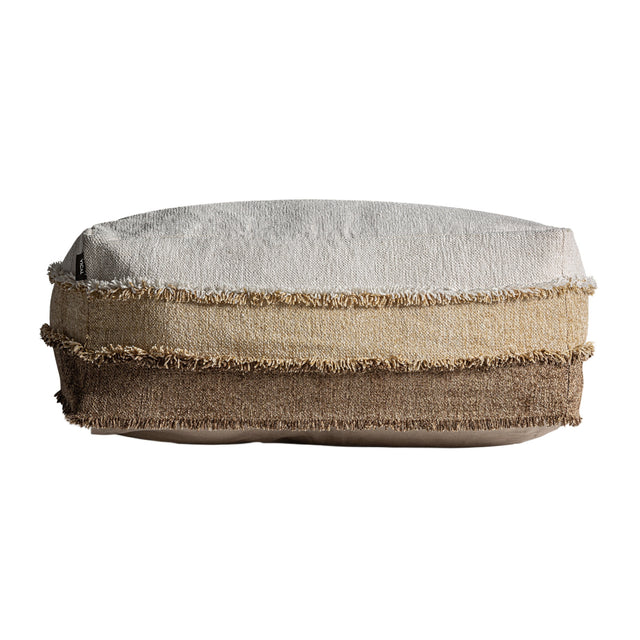 Modern European furniture - 3-Toned Beige Pouf - www.oroa.com