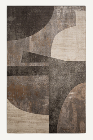 Brown Geometric Patterned Carpet 11' x 7'8" | Vical Home Dora | Oroa.com