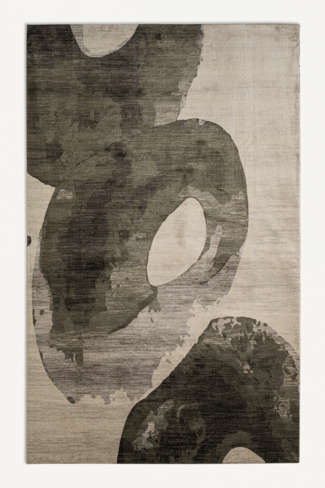 Green Abstract Print Rug 11' x 7'8" | Vical Home Dunia | Oroa.com