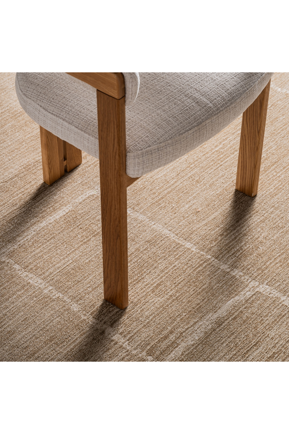 Beige Minimalist Area Rug 9'5" x 6'5" | Vical Home Fadia | Oroa.com