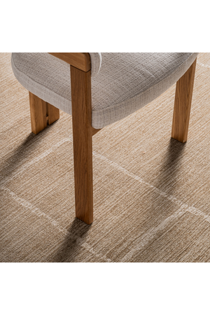 Beige Minimalist Area Rug 9'5" x 6'5" | Vical Home Fadia | Oroa.com