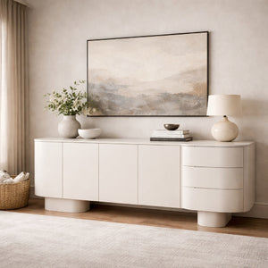   Modern European furniture - White 3-Drawer Sideboard - www.oroa.com | Oroa.com