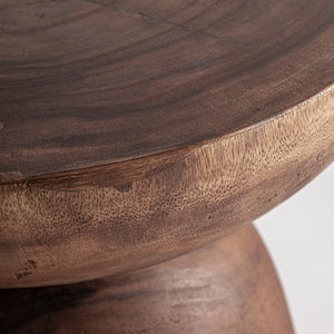   Suar Wood Round Side Table | Oroa.com
